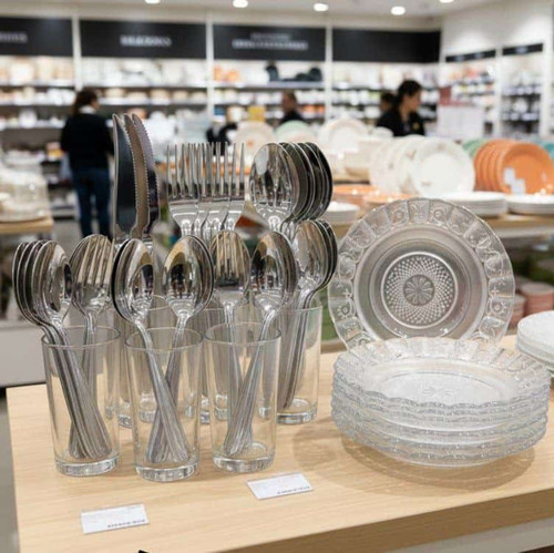 Aparelho De Jantar 30 Peças Pratos + Copos.jpg