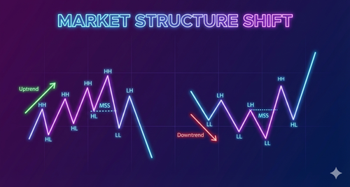 Market Structure Shift (MSS) Diagram