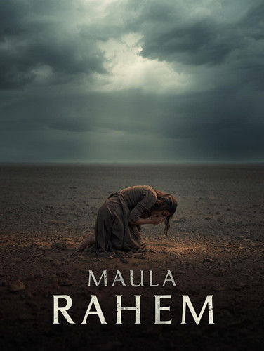 A profoundly emotional cinematic music video poster. A fair skinned, sexy Indian woman is kneeling i.jpg