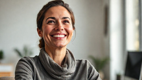 uma fotografia profissional capta uma pessoa com um sorriso genuno e relaxado transmitindo uma sen.jpg