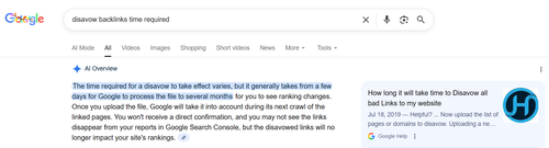 Disavow Time approval.png