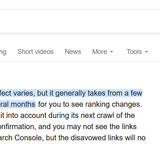 Disavow Time approval
