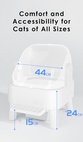 FORGE Pt Open Top Smart Cat Litter Box Detail Comfort and Accessibility for Cats of All Sizes.png