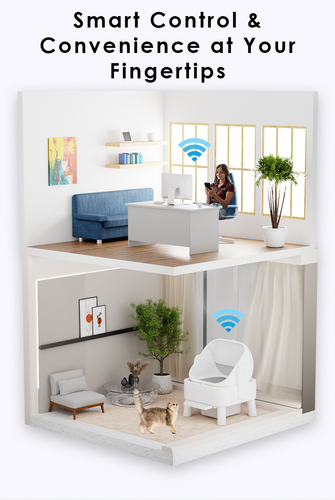 FORGE Pt Open Top Smart Cat Litter Box Detail Smart Control & Convenience at Your Fingertips.png