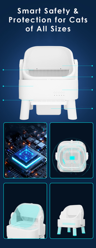 FORGE Pt Open Top Smart Cat Litter Box Detail Smart Safety & Protection for Cats of All Sizes.png