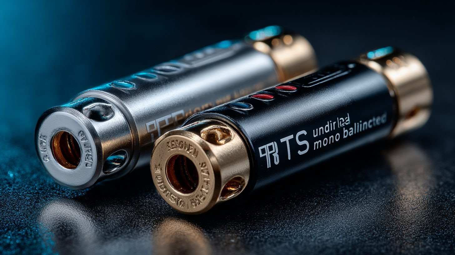 Сравнение типов переходников Jack TRS и TS