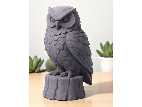 14CM Baykuş Silüet Biblo – Trend Ev Dekorasyon Ürünü – PLA Dayanıklı Heykel Fiyat=550TL.png