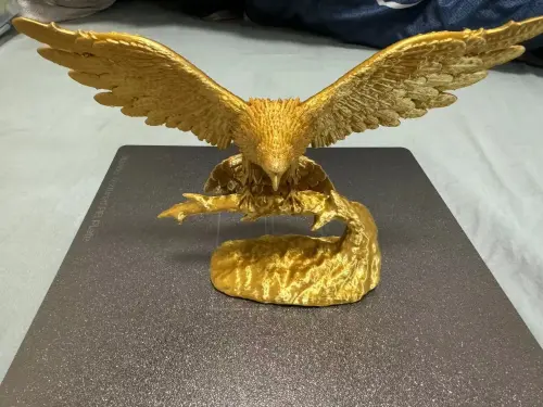 17CM Kartal Figürü Modern Dekor – Ofis Masası İçin Güçlü Sembol Biblo Gold Renk Fiyat=750TL.webp