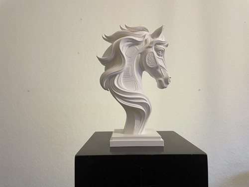 AT Büstü Figürü 15 cm – PLA Masaüstü Heykel – Modern Ev Ofis Aksesuarı Hediyelik Biblo Fiyat=500TL.jpg