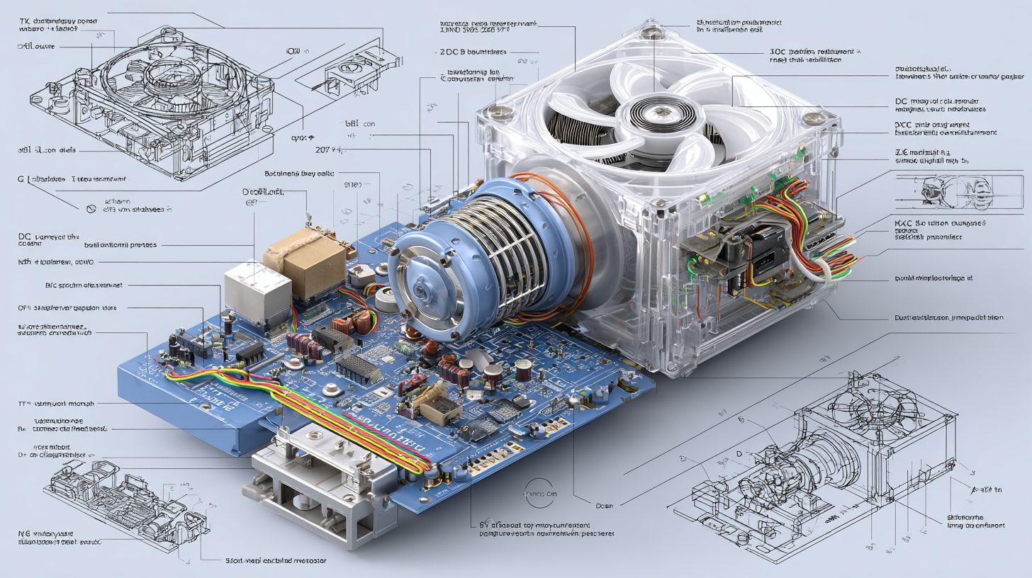 Схема устройства DC-вентилятора для компьютера