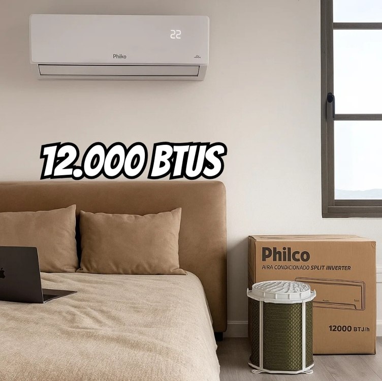 Ar Condicionado Inverter Philco 12000 Btus Quente/frio 220v