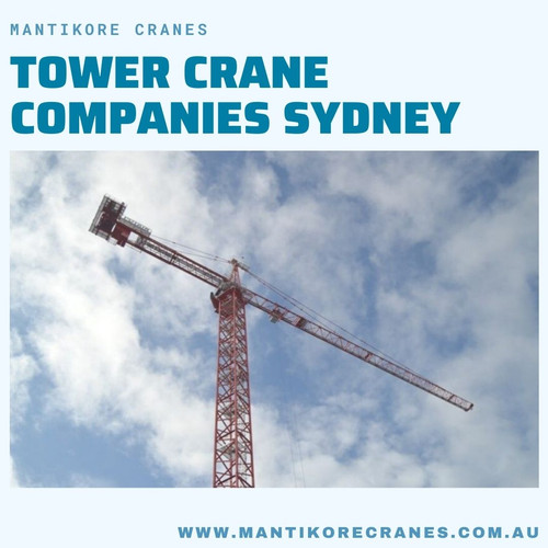Mantikore Cranes is the best tower crane companies Sydney company and providers of supplying our clients with reliable and experienced Tower crane operators, dogman and riggers. Our cranes and personnel are suitably skilled and experienced to overcome all kinds of crane challenges. Ranging from small to large projects we have a crane to meet your needs. We are committed to completing all projects safely, efficiently, on budget and on-time. We also provide buyback options once your crane has completed your project. We have more than 20 years of experience working in the crane hire industries in Australia. We assure you that you will receive the best crane hire services. Cranes available for sale or hire to the construction sector. Cranes we provide are Tower Crane, Mobile Cranes, Self-Erecting cranes, Electric Luffing cranes etc.   Experienced operators and personnel are available for short- or long-term assignments.  For more information visit our site today. Book Consultation:  1300626845.

•	Website:  https://mantikorecranes.com.au/
•	Email:   info@mantikorecranes.com.au
•	Address:  PO BOX 135 Cobbitty NSW, 2570 Australia
•	Opening Hours:  Monday to Friday from 7 am to 7 pm