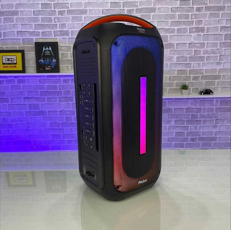 Caixa de Som PCX6700 Amplificada 650W de Potência Ex Bass Philco