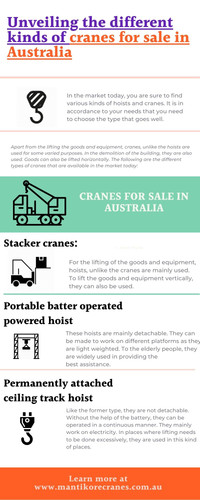 Unveiling the different kinds of cranes for sale in Australia.jpg