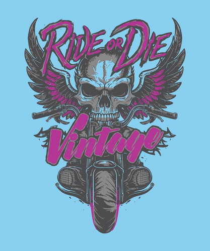 fully editable eps 10 outline of ride or die bike rider biker t shirt design an image suitable for t.jpg