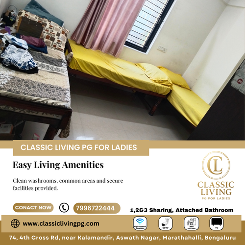 Classic Living PG for Ladies is best women pg in marathahalli. Visit today..png