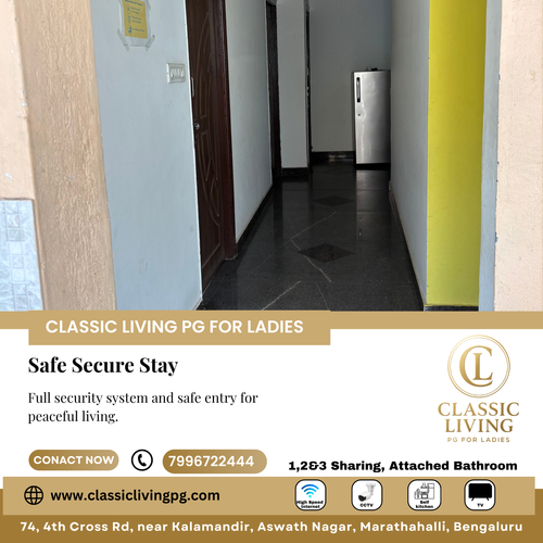 Classic Living PG for Ladies ensures peaceful secure living for working women..png