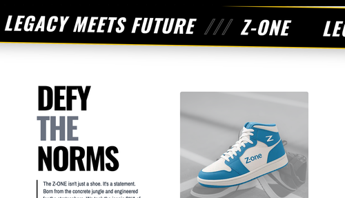 Z-ONE – E-commerce Landing Experience — detail 2
