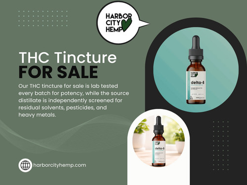 Not all THC tincture for sale options are created equal. Choosing low-quality tinctures can lead to inconsistent effects, poor taste, and safety concerns. A high-quality Delta 8 tincture best ensures a consistent experience and reliable results.

Click here for more information: https://harborcityhemp.com/product/delta-8-tincture-1500mg/

Harbor City Hemp

Address: 186 Specialty Pt, Sanford, FL 32771, USA
Phone: +1-619-639-4386

Read Our Blogs:
https://tinyurl.com/29fgcezf
https://v.gd/VGnIxV
https://is.gd/VyWX7J

More Links:
https://is.gd/aODVIW
https://tinyurl.com/26j9dqh9
https://v.gd/CNgJEQ