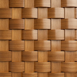 lucid origin Woven wooden strip texture with a high gloss varnished finish. Interlocking poli 0 3