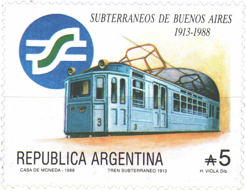 1988 Argentina (Buenos Aires Metro, 75th anniversary).png
