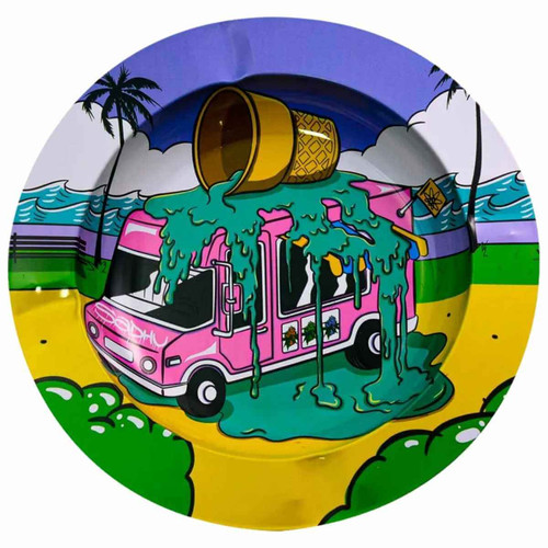 Cinzeiro De Metal Redondo Sadhu Carrinho de Sorvete (1).jpg