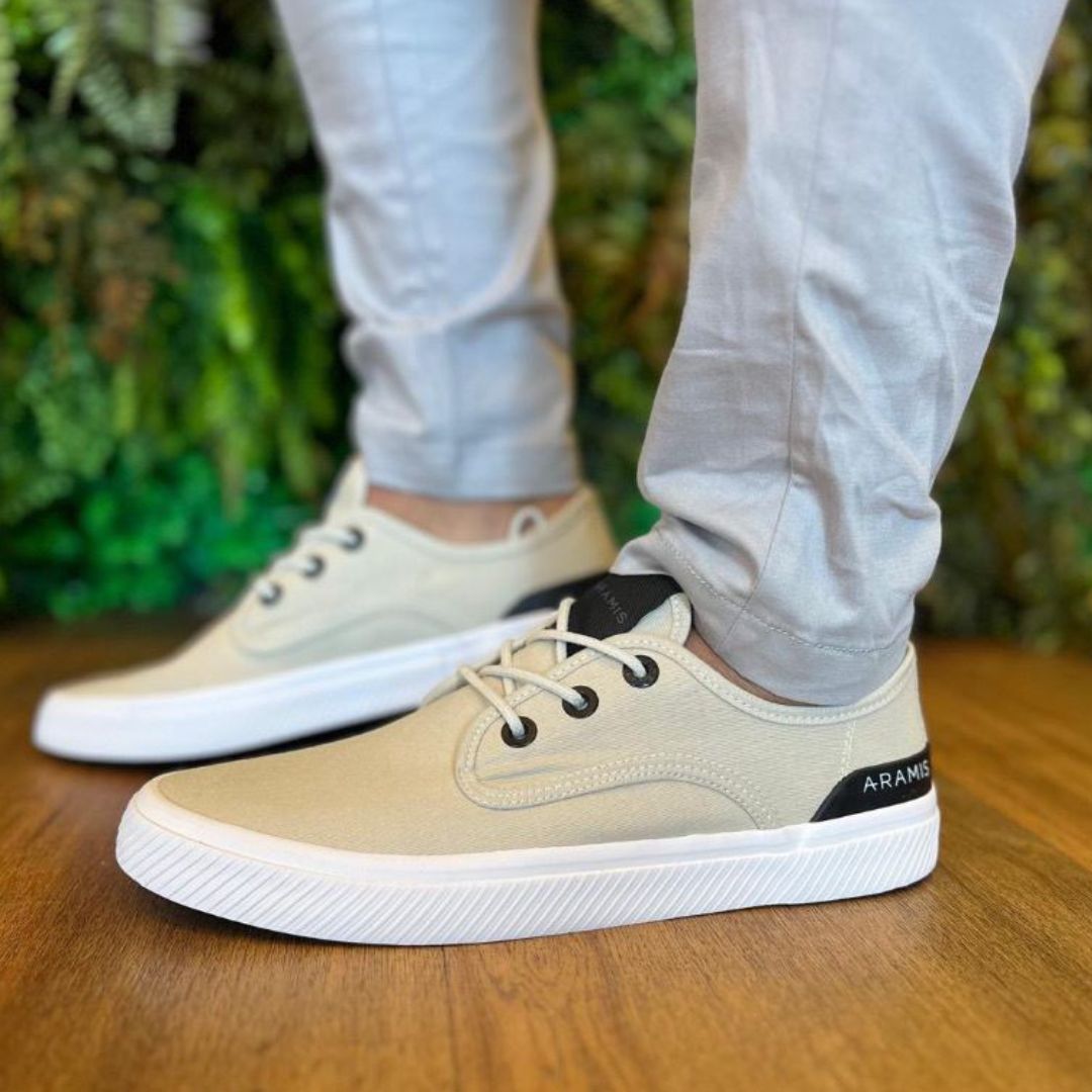 Tênis Aramis Daily Dock Canvas Areia