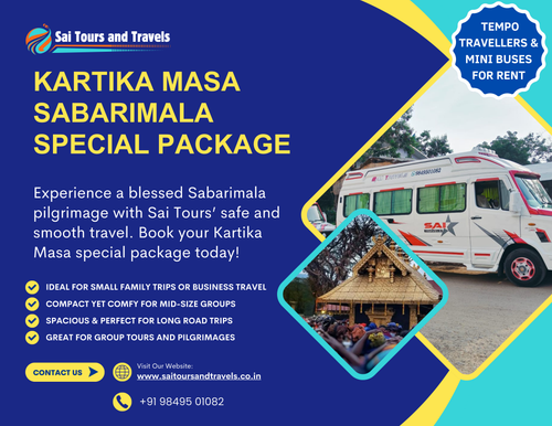 Sai Tours brings you a special Sabarimala pilgrimage package this Kartika Masa.