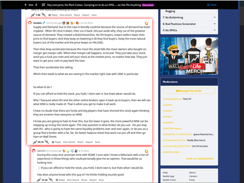 Mark Cuban AMA 02022021