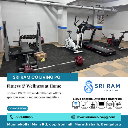 Stay fit every day with our in-house gym at Sri Ram PG Colive..png