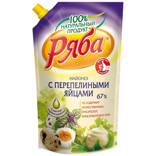 4600528364712 392850 МАЙОНЕЗ РЯБА КЛАССИЧЕСКИЙ С ПЕРЕПЕЛИНЫМИ ЯЙЦАМИ 67% 350ГР Д П.png