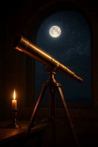 Telescope Under Moonlit Sky.png