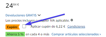cupón amazon