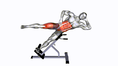 45 degree Bycicle Twisting Crunch.gif