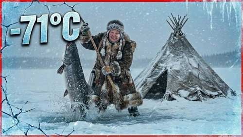 Extreme Cold 80 Year Old Woman Catches a Giant Fish in a –71°C Blizzard Yakutia Survival.png