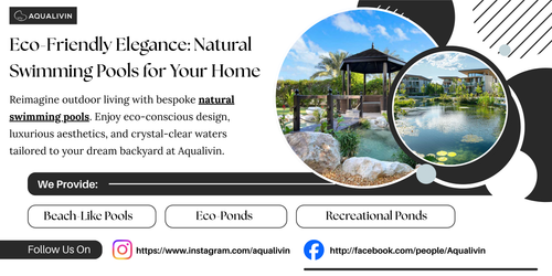 Reimagine outdoor living with bespoke natural swimming pools. Enjoy eco-conscious design, luxurious aesthetics, and crystal-clear waters tailored to your dream backyard at Aqualivin.

https://aqualivin.com/