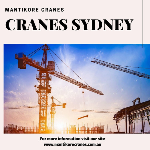 When you looking for cranes Sydney, it is important to look for the right service provider that helps you with the affordable cranes. All cranes are specially designed to be erected quickly and easily. Our cranes are regularly maintained and serviced, and we take pride in giving our customers a first-class experience. We have years of experience in the industry, which has enabled us to provide our customers with a range of services including mobile cranes, tower cranes,  self-erecting and electric luffing cranes for hire.  Purchase the best crane for your demands. For more details contact us on 1300 626 845

•	Website:  https://mantikorecranes.com.au/
•	Address:  PO BOX 135 Cobbitty NSW, 2570 Australia
•	Email:  info@mantikorecranes.com.au 
•	Opening Hours:  Monday to Friday from 7 am to 7 pm