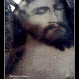 Лик Христа проявившийся на плите гроба господня Во время фотографировании самой плиты