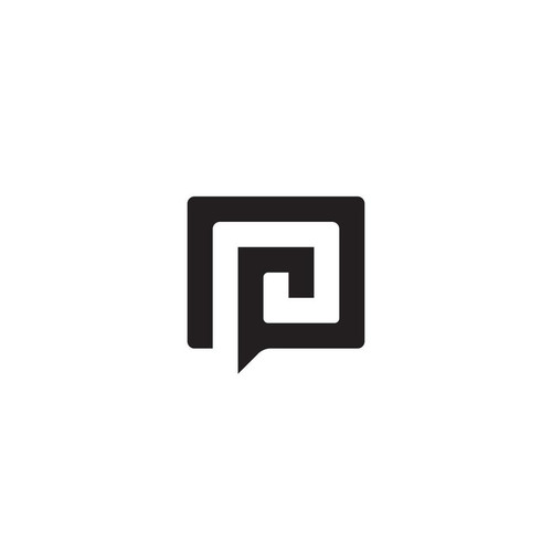 a simple maze logo or icon design vector.jpg