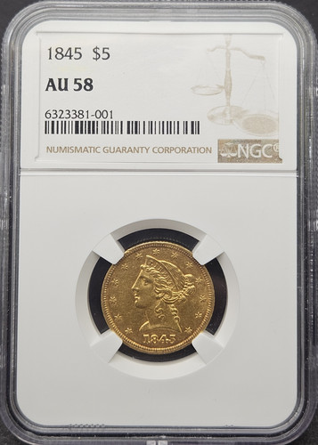 1845 $5 NGC AU58 OBV.jpg