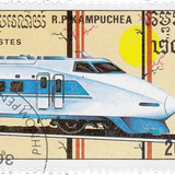 CAMBODIA Hikari Express Train Sanyo Shinkansen Line Japan