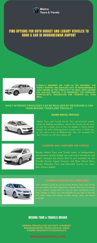 Find options for both budget and luxury vehicles to Book a car in Bhubaneswar.jpg