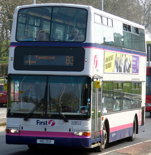 32853HIG1512First Devon & Cornwall LtdDennis TridentPlaxton PresidentH39/21FBarbie: FirstL100066420 .jpg