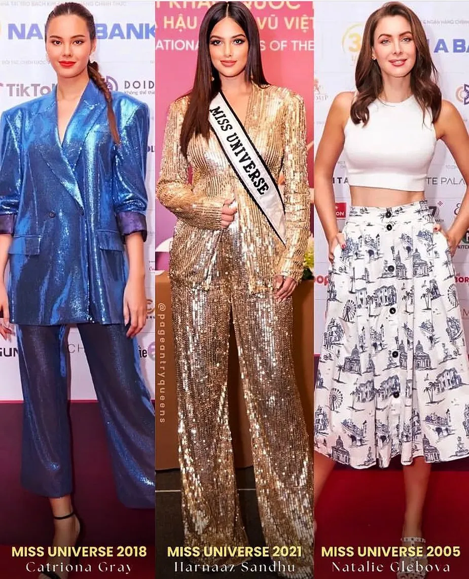 3 vencedoras de miss universe entre jurado para final de miss vietnam 2022. HpkmOb