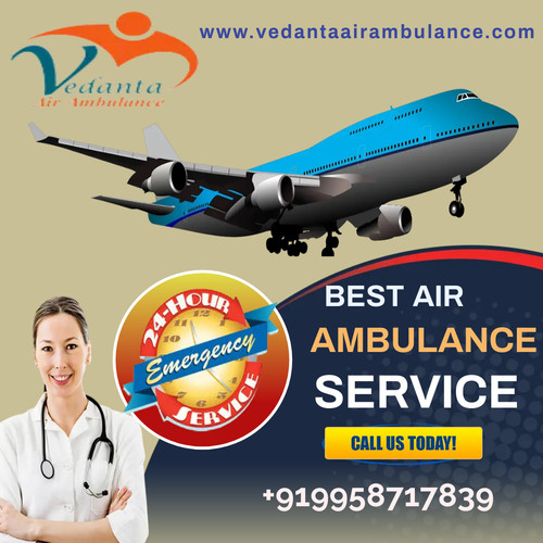 Use Air Ambulance Services in Varanasi by Vedanta with  Specialist Medical Team at Genuine Fare.jpg