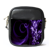 MiniSling0003 Mini Sling Bag Shoulder Bag Abstract Art Popular Blue Purple Line Design.png