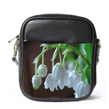 MiniSling0063 Mini Sling Bag Shoulder Bag Beautiful White Tulip Flowers Nature Editions.png