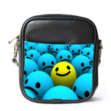 MiniSling0071 Mini Sling Bag Shoulder Bag Blue Emoticon With Yellow Smiley Editions Anime.png