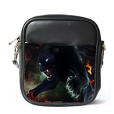 MiniSling0070 Mini Sling Bag Shoulder Bag Black Panthers With Fire Wild Animal Editions.png