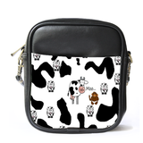 MiniSling0095 Mini Sling Bag Shoulder Bag Cow Pattern Feather Cartoon Elegant Animation.png